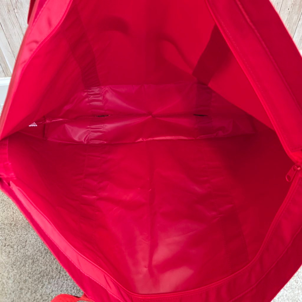 Women's Carolina Herrera large beach, travel Tote Bag Red - Picture 8 of 8
